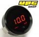 Wideband O2 DUAL channel Gauge - Black Bezel & Red Display Haltech