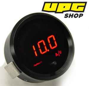 Wideband O2 single channel Gauge - Black Bezel & Red Display Haltech